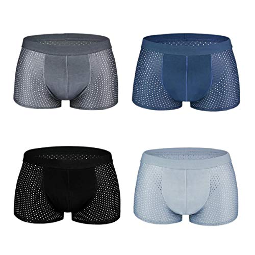 iooico Men's 4 Pack Boxer Shorts Cover