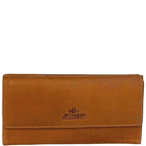 Preisvergleich Produktbild The Skandinavian Brand RFID Geldbörse Cognac