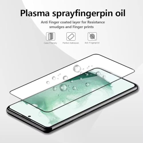 Image of 9H Tempered Glass Screen Protector for Galaxy A14 - Anti-Scratch, HD Clear, Bubble Free, White Edge | Pack of 10