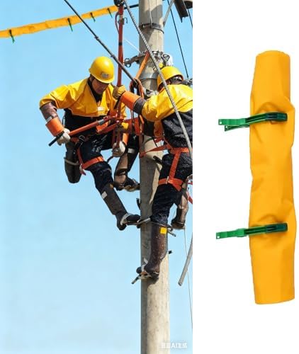 High Voltage Insulated Blanket with Clips, 1000KV Power Insulation Mat, 0.4KV Cable Operations & Emergency Repair, 600x800mm (23.6x31.4in)