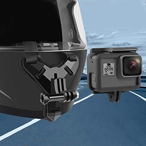 PINKJANE Casco Moto Mento Strap Mount for GoPro Hero 9 8 7 5 OSMO Azione Xiaomi Yi Action Camera Accessori