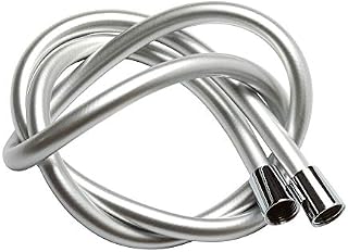 Yossee PVC Smooth Shower Hose 1.5M / 59 Inch with Anti-Twist Brass Connections - Universal Replacement, Flexible, Kink and Leak Proof