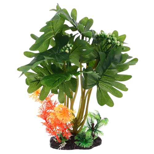 Kisangel Plantes Aquarium Artificielles Décoration Végétale Pour Aquarium Accessoires Décoratifs