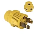 M1A2 RV Plug Adapter PVC 50 Amp Male (14-50P) to 30 Amp Female (TT-30R) NEMA 14-50P to NEMA TT-30R