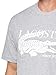 Lacoste Mens Crew Neck Short Sleeve Classic Fit Branding T-Shirt, Silver Chine, Medium