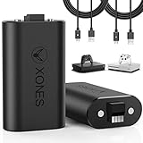 Rechargeable Battery Pack for Xbox One Controller, 2Pack 1200mAh Long Battery Life Lithium-ion Battery Replacement with Charging Status LED for Xbox One/Xbox Ones/Xbox X Wireless Controller
