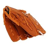 Changor Sport-Baseball-, bequem zu verwenden, PVC, braun, schützt Ihre Hände und erhöht Ihre Beweglichkeit. Baseball-Trainingshandschuh, praktisch für Kinder(11,5 Zoll)