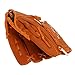 EVTSCAN Sport Baseball Gloves - PVC Brown Baseball Pitcher Mitt for Children Adult Training Outdoor(11.5in)