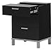 South Shore Flexible 2 Drawer Nightstand in Black Oak