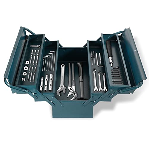 Cantilever Tool Box Wbllg 21 Inch Metal Tool Box Portable Folding Storage Box With 3-Layer 5-Tray Multi-Function Tool Organizer #TOP2