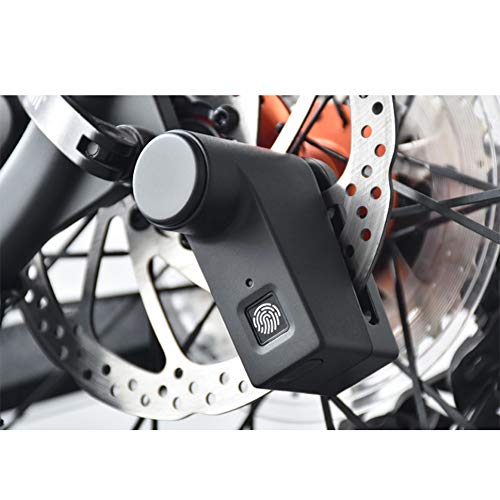 Cigooxm Motocicleta Scooter Bicicleta Impressão digital Bloqueio de freio a disco Segurança Anti-rou