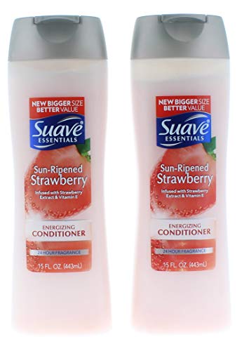 2 Pk. Suave Essentials Sun-Ripened Strawberry Conditioner,15 Fl Oz (Pack of 2)
