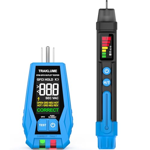 Image of Electrical Test Kit with Non-Contact Voltage Tester & GFCI Outlet Tester