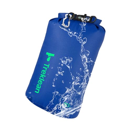 Treklean Dry Bag, Waterproof Floating and Lightweight Dry Bags, Roll Top Sack Keeps Gear Dry, for Kayaking, Rafting, Boating, Swimming, Camping, Hiking, Beach, Fishing outdoor (Blue-10L)
