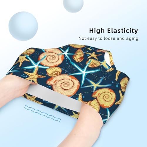 Marine Life Of Seashells And Starfish Girls' Underwear Soft Cotton Little Girls Panties Comfort Briefs4