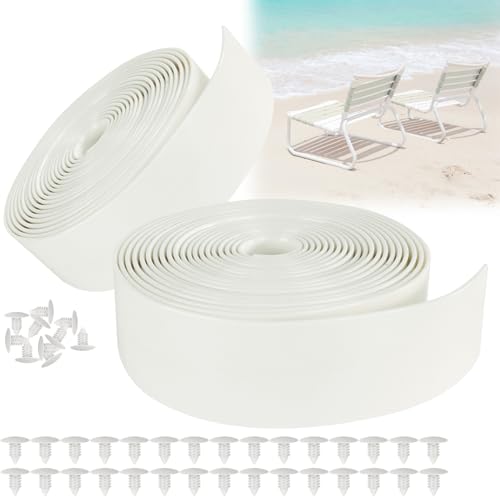 Sangle en vinyle pour réparation de chaise de patio LukLoy blanche de 6m