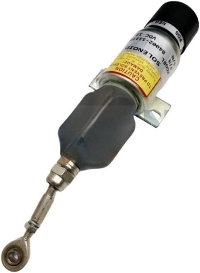 Fuel Shutoff Solenoid, Compatible with PC60-7 PC120-7 PC200-7, 12V, B40021115030, Excavator Replacement Part