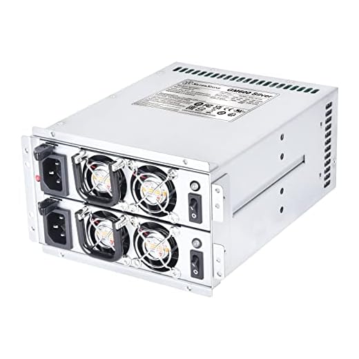 Silverstone SST-GM600S - Fuente de alimentación Mini redundante Cybenetics Silver 600W
