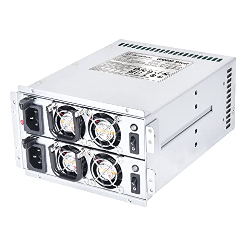 Image of SilverStone Technology GM600 Silver Cybenetics Silver 600W mini redundant Power Supply, SST-GM600-S, TAA Compliant