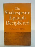 The Shakespeare epitaph deciphered 0705100472 Book Cover