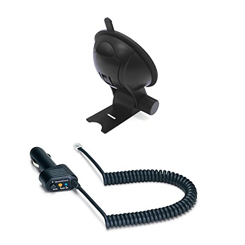 Escort Accessories Combo with StickyCup Mount and Deluxe SmartCord (Blue Light)