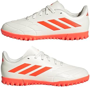 adidas Copa Pure .4 Youth Turf Shoes (Off White/Solar Orange/Off White, US Footwear Size System, Little Kid, Numeric, Medium, 13) | Image 5