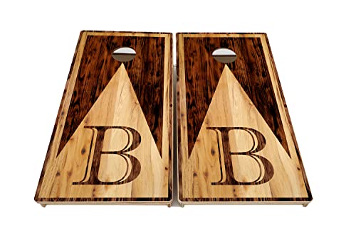 Cornhole Solutions Wedding Letter Design - Professional Tournament Grade - Direct Print - Cornhole Set - Includes Two 4'X2' Regulation Baltic Birch Cornhole Boards (B) #TOP3