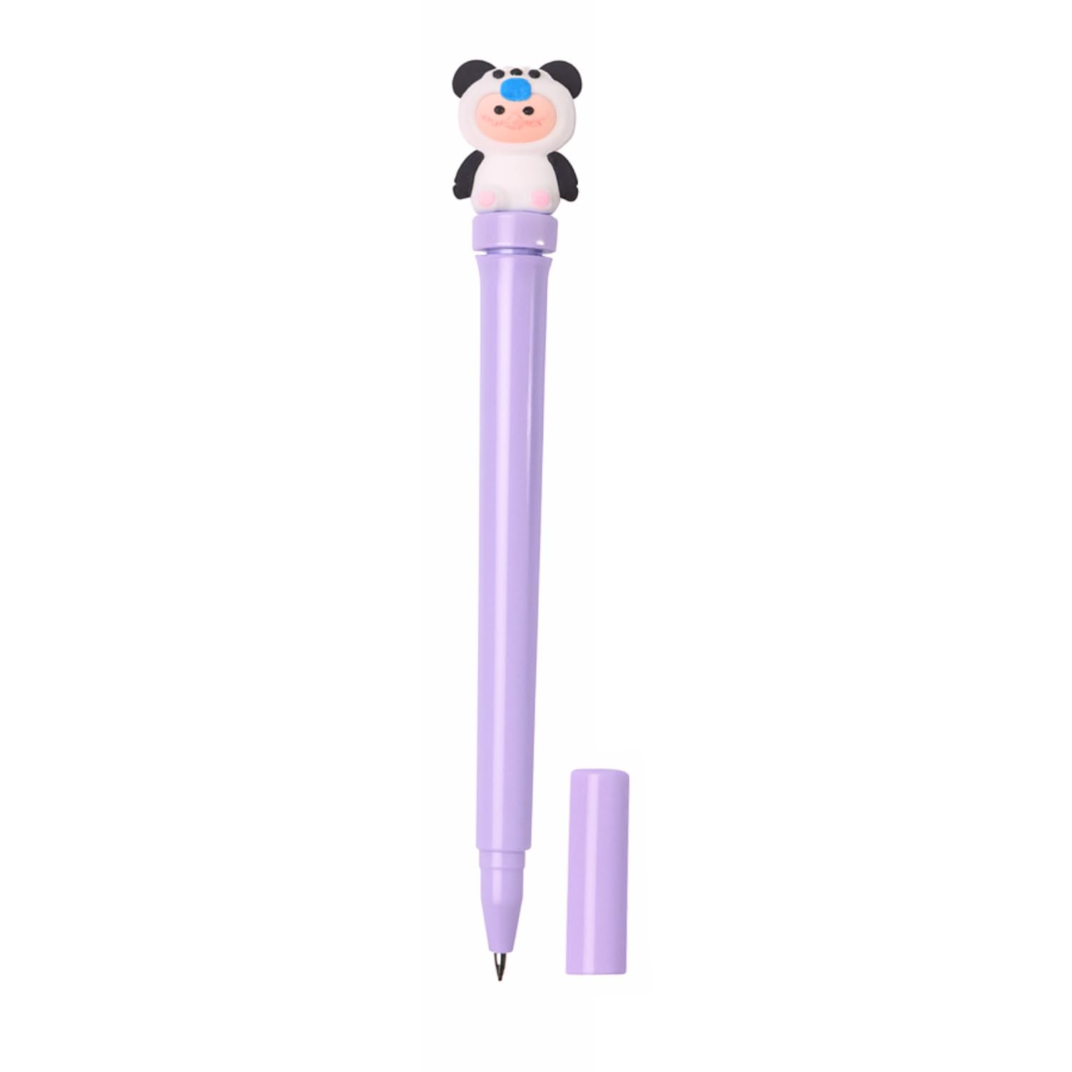 Pink Olive 1 Pc Cute Purple Gel Pen – Fun Cartoon Character Design – Smooth Blue Ink – 360° Rotating Top – Comfy Grip – Creative Stationery Gift for Kids, Students, Teachers, Office & Journaling Pink Olive 1 Pc Cute Purple Gel Pen – Fun Cartoon Character Design – Smooth Blue Ink – 360° Rotating Top – Comfy Grip – Creative Stationery Gift for Kids, Students, Teachers, Office & Journaling