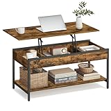 table basse bois 100 cm Style industriel élégant : Les pieds noirs et les panneaux marron de cette table moderne apportent une ambiance industrielle tendance. Elle rajeunit votre espace d’une touche vintage et améliore l’esthétique générale de votre décoration intérieure