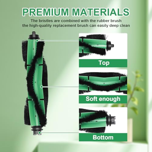 Image of 4 Pack Brushes Accessories Compatible with iRobot Roomba 104, 105 Combo, Vac 105, Vacuum 2, Q0120, Q0520, Y0140, Y0110 Robot Vacuum Cleaner, 1 Cleaning Tool