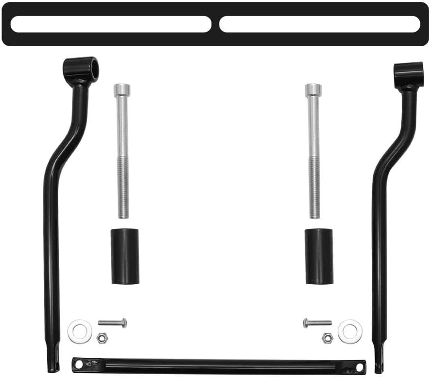 バイク用パッセンジャーリアハン ドレール カワサキ、ホンダ、ヤマハ、スズキ、ハーレー用オートバイ用ブラックユニバーサルサドルバッグサ