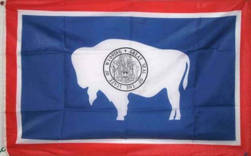 2x3 Feet Wyoming State Flag Polyester With 2 Grommets