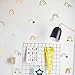 Rainbow Wall Decal DIY Cute Wall Sticker, Vinyl Peel and Stick Wallpaper Removable Waterproof, Decor for Nursery Baby Kids Girl Teen Bedroom Living Room