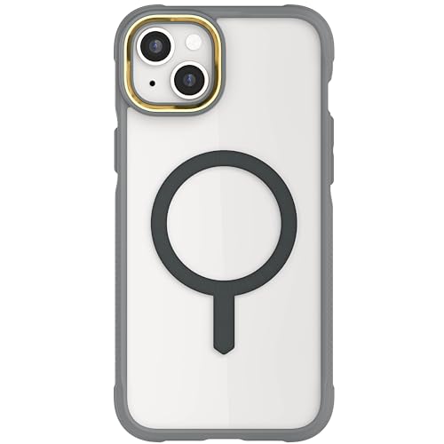 Coque iPhone 15 Plus MagSafe Ghostek Covert gris avec pare-chocs silicone antichoc
