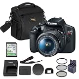 Canon EOS Rebel T7 DSLR Camera with EF-S 18-55mm Lens Bundle, Slinger Shoulder Bag, 64GB Memory Card and 58mm Filter Kit, Beginner Photography Kit