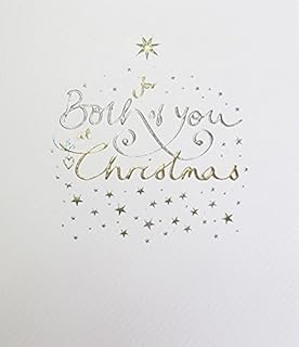 Christmas Card (PLK8051) To Both of You at Christmas - Foil Embossed Lettering