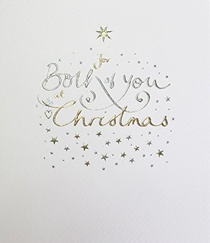 Christmas Card (PLK8051) To Both of You at Christmas - Foil Embossed Lettering