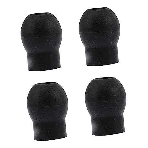 MAGICLULU 4 Piezas Accesorios para para los punta del oído estetoscopio puntas para los punta del estetoscopio repuestos para estetoscopio de polivinilo Negro