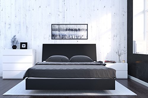 Nexera Platform Bed, Black, Queen #TOP4