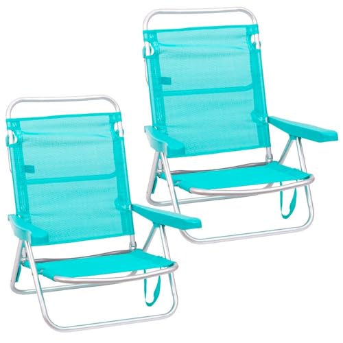 LOLAhome Pack 2 Sillas Playa Plegables