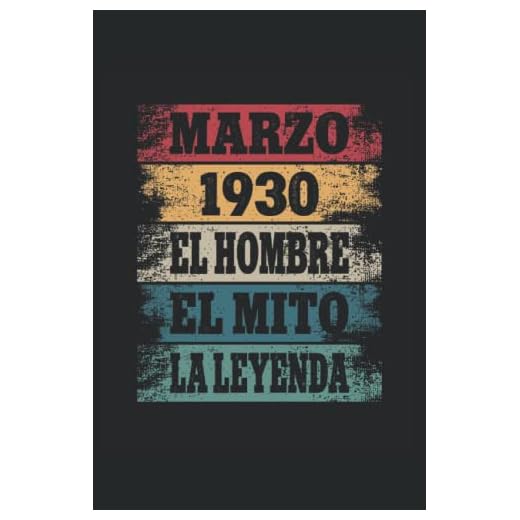 Marzo 1930 - El Hombre - El Mito - La Leyenda: Regalos Originales para Hombre Papá Abuelo Hermano - Diario, Cuaderno De Notas, Apuntes O Agenda