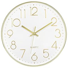 Foxtop Gold Wall Clock 12 Inch Silent Non Ticking Battery Operated Round Modern Wall Clock for Foxtop Gold Wall Clock 12 Inch Silent Non Ticking Battery Operated Round Modern Wall Clock for item