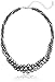 Gold Tone Grey Simulated Three Strand Twisted Pearl Necklace, 18 + 2"