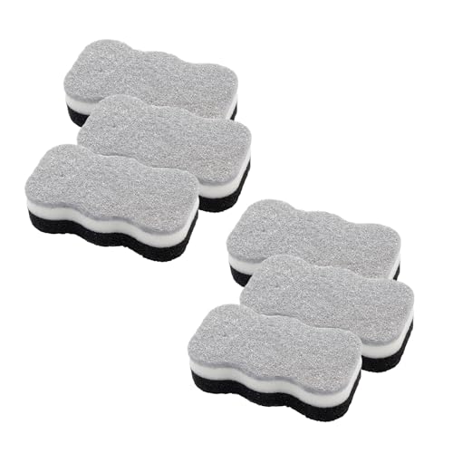 Lot de 6 éponges de nettoyage de cuisine double face anti-rayures, éponges à récurer multi-usages
