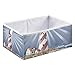 Oyihfvs A Candy Cane Lighthouse Illuminating The Night Ocean Rectangle Foldable Cube Storage Basket Collapsible Fabric with Handles Organizer Clothes for Home Bedroom 15.7 x 10.6 x 7 in