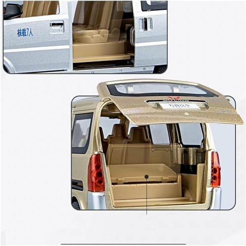 Image of 1:24 Wuling Rongguang Van Alloy Car Model Diecast Metal Toy Vehicles Model Sound And Light (Color As Per Available), Beige