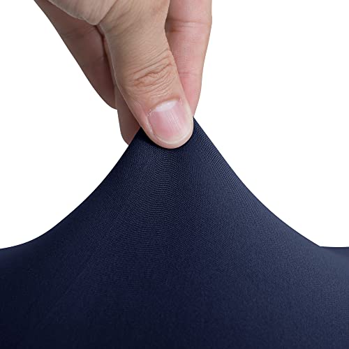 Image of Amazon Basics Dining Chair Covers, Stretch Parson Chair Slipcover, Removable Washable Chair Protector for Home /Restaurant /Banquet, Navy, 6-Pack