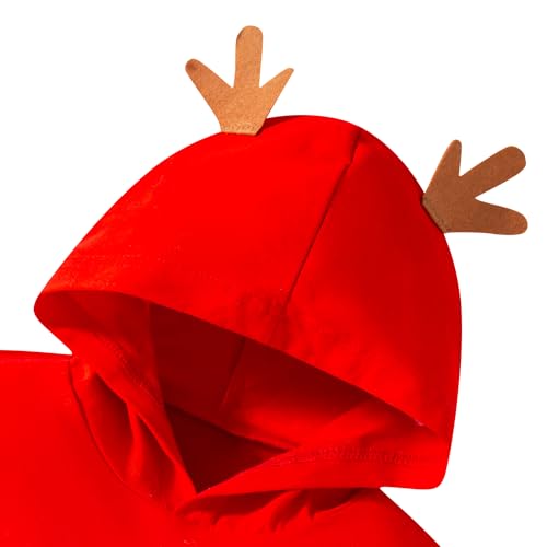 Image of Toddler Baby Boy Merry Christmas Deer Hoodie Sweatshirt Pants Sets