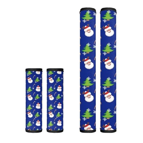 Refrigerator Door Handle Covers Set of 4 Keep Your Fridge Microwave Oven Stove or Dishwasher Santa Claus Door Handle Covers Protector for Fridge Ovens Dishwashers