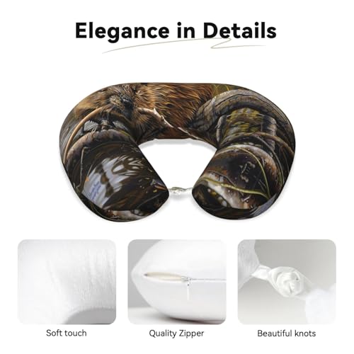 Almohada de espuma viscoelástica talla única negra miniatura 4